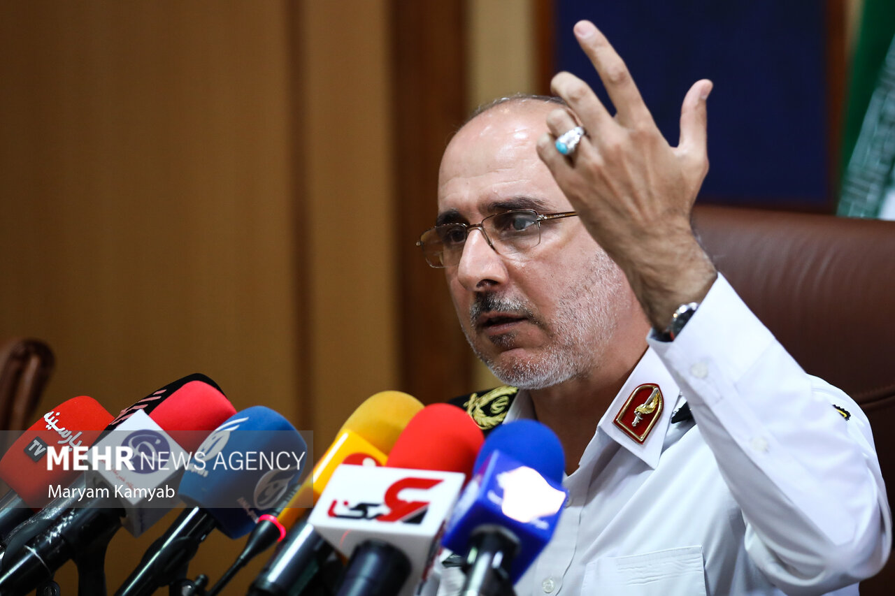 نشست خبری رئیس پلیس راهور تهران بزرگ