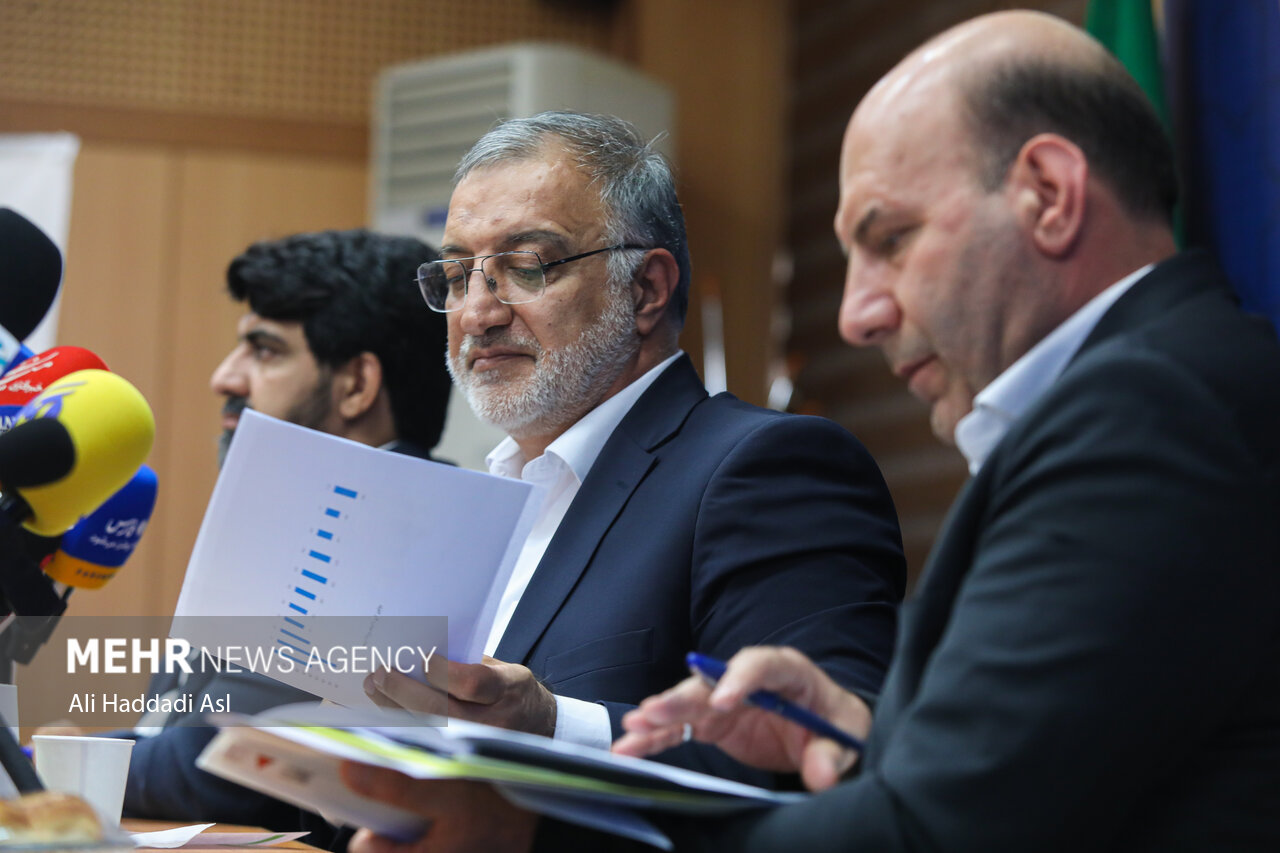 نشست خبری شهردار تهران