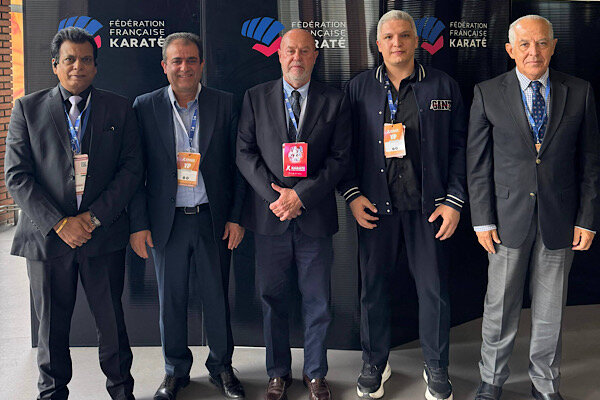 نشست مسعود رهنما با رئیس فدراسیون جهانی در پاریس