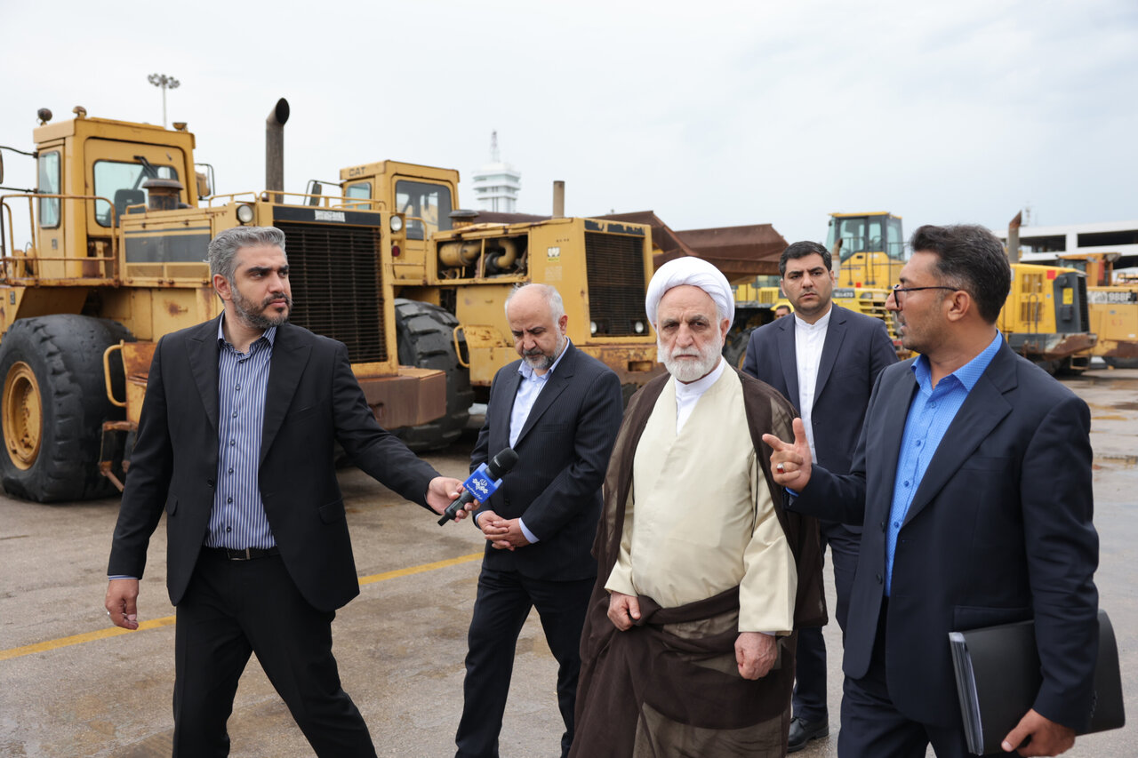نظارت میدانی رییس قوه قضاییه از روند کار بندر شهیدرجایی