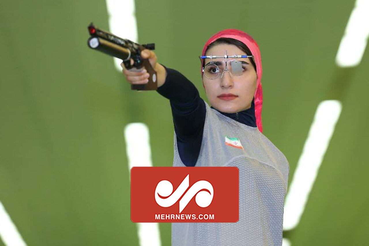 هانیه رستمیان در تپانچه بر رده ششم آسیا ایستاد
