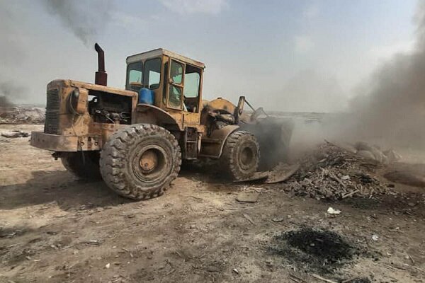 هشت دهنه کوره زغال آلاینده و غیر مجاز در رباطکریم تخریب شدند