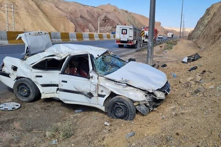 واژگونی خودرو در محور جاده انهر ارومیه ۶ مصدوم برجا گذاشت