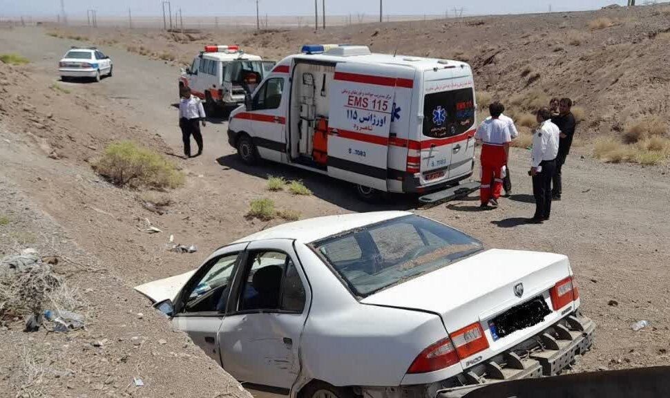 واژگونی خودروی سواری در محور مهاباد ۲ کشته و ۲ زخمی برجا گذاشت