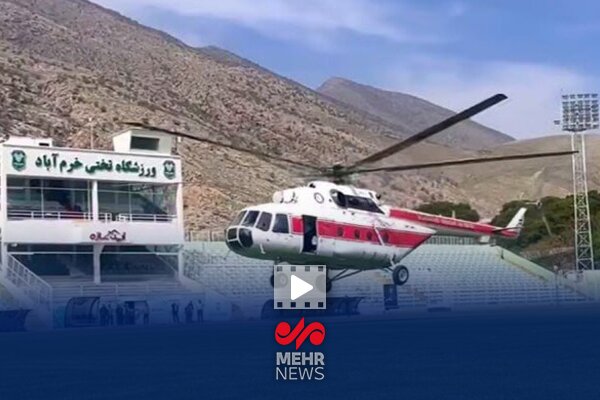 واکنش سخنگوی هلال احمر به استفاده از بالگرد برای خشک کردن زمین فوتبال