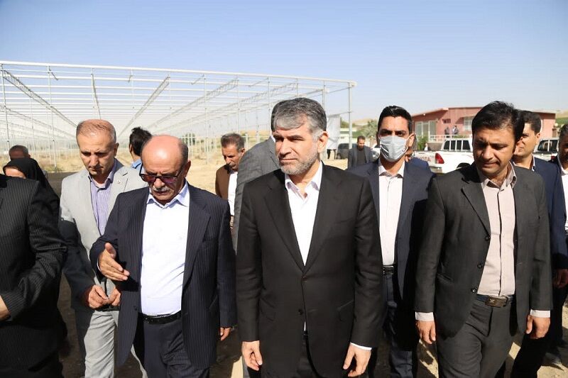 وزیر جهاد کشاورزی از پروژه بزرگترین گلخانه هیدروپونیک کشور در دیواندره بازدید کرد