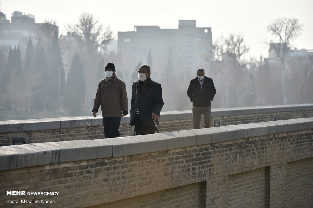 وضعیت قرمز آلودگی هوا در ۱۰ نقطه شهر اصفهان