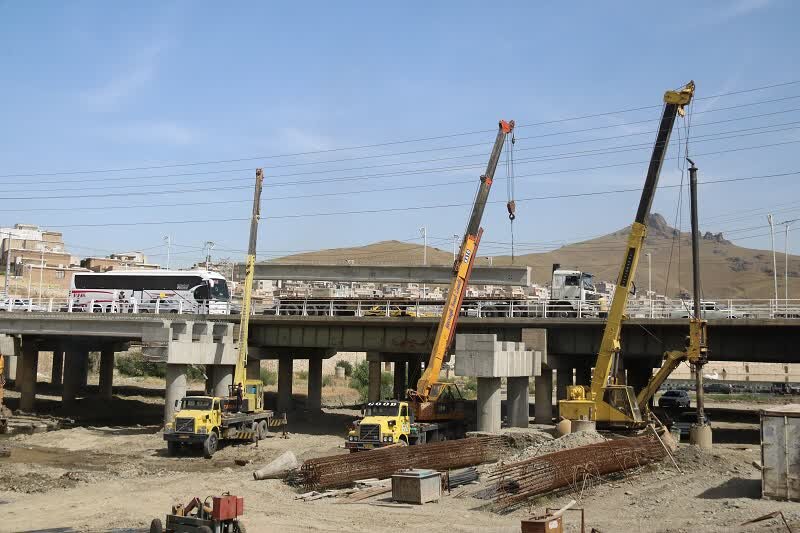 پروژه تعریض پل قشلاق سنندج به زودی به بهره برداری میرسد