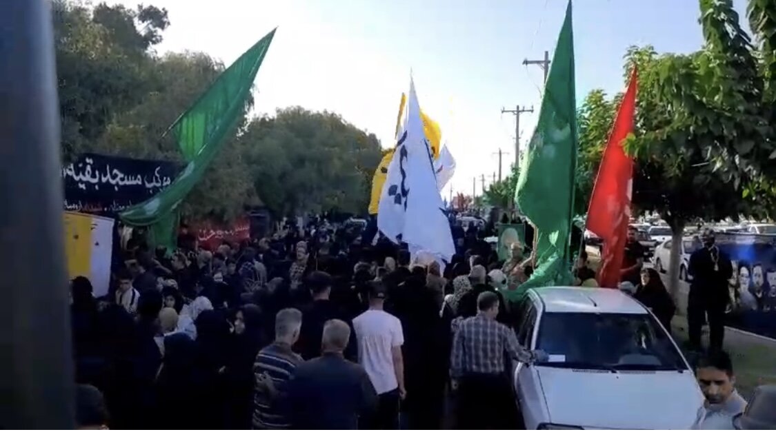 پیاده روی جاماندگان اربعین حسینی در ارومیه برگزار شد