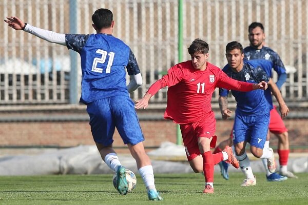 پیروزی تیم جوانان ایران مقابل بزرگسالان پیکان