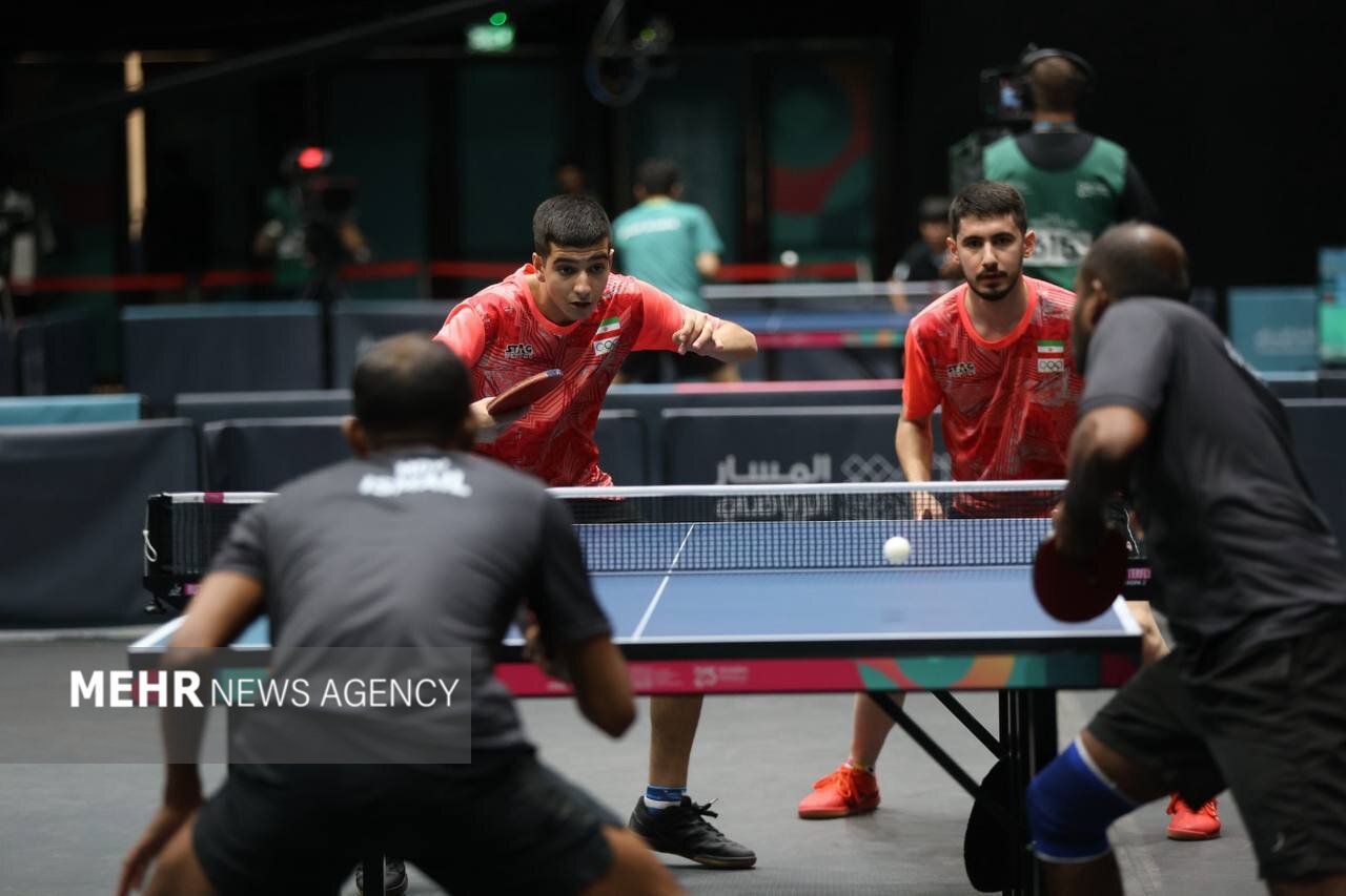 پیروزی قاطع ملیپوشان تنیس روی میز ایران برابر قطر