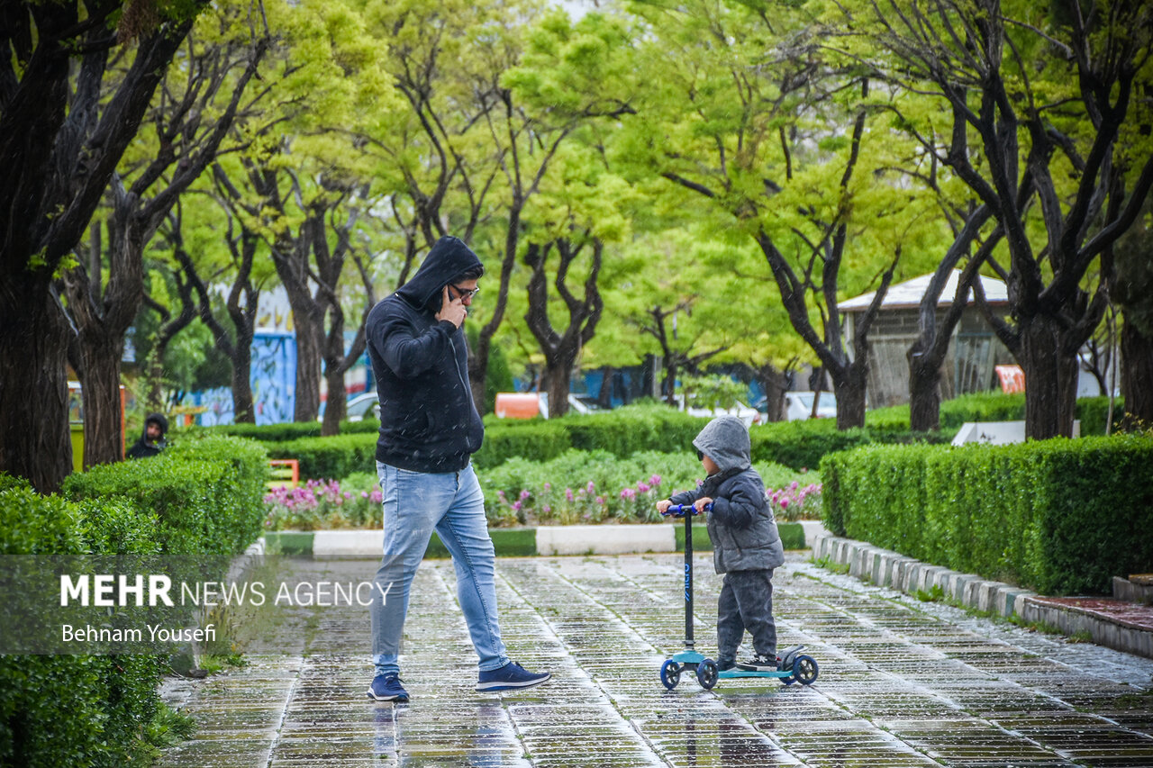 پیش بینی بارش باران در تهران