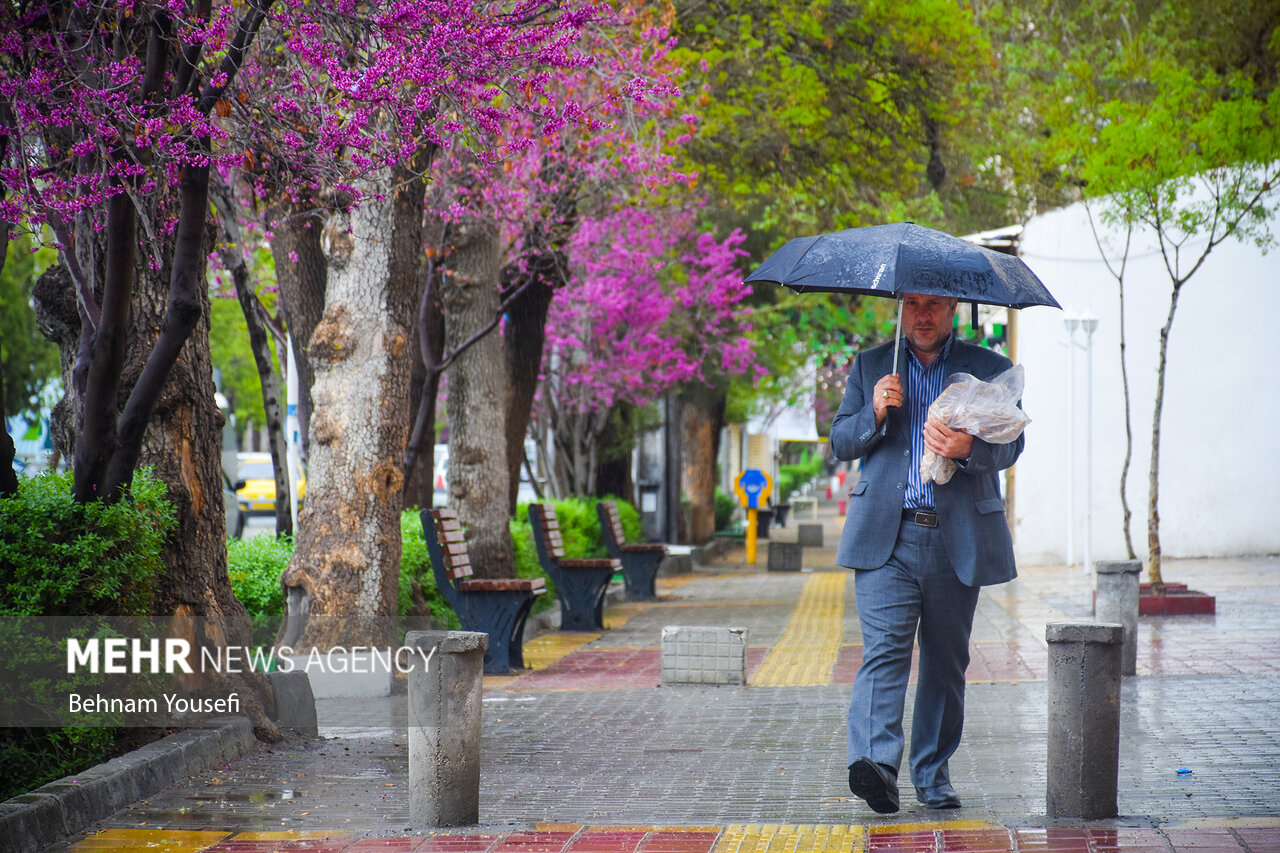 پیش بینی رعد و برق و کاهش دما/ رگبار پراکنده در برخی استانها