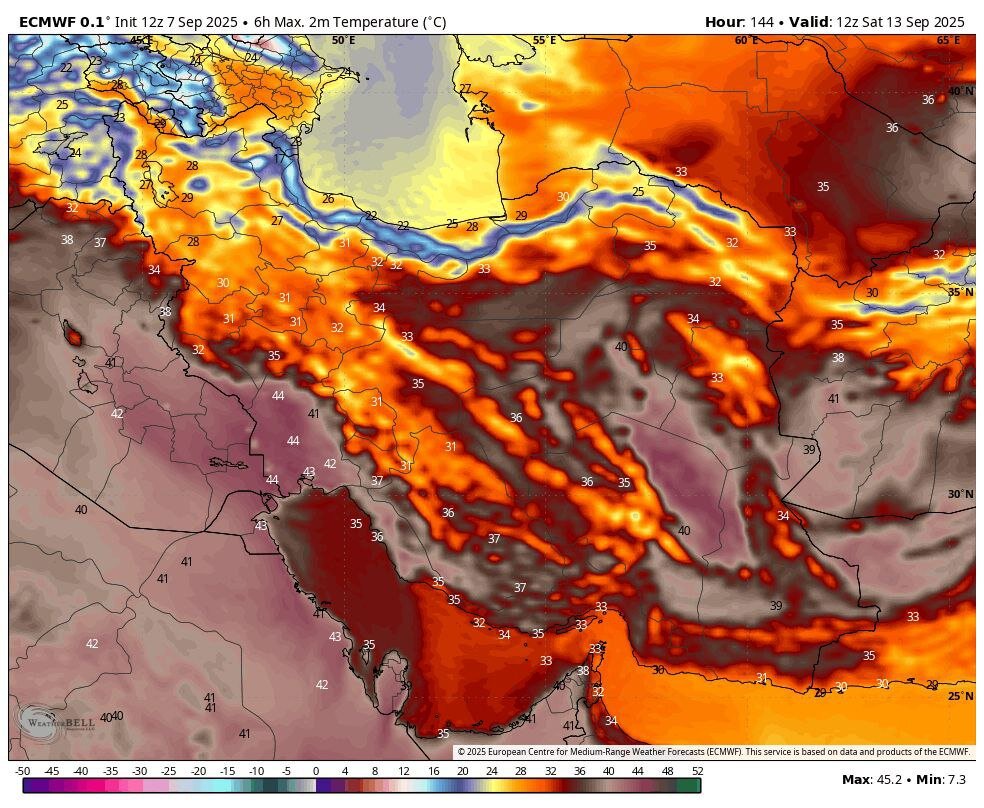 پیش‌بینی هواشناسی ۱۸ شهریور؛ سامانه هوای خنک از جمعه وارد کشور می‌شود