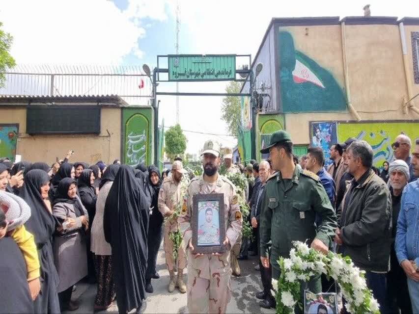پیکر مطهر شهید ستواندوم «جلال اعتماد» در قروه تشییع شد