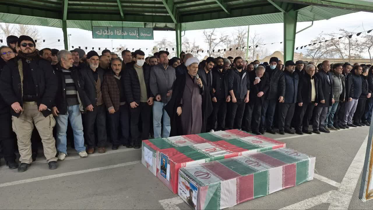 پیکر ۴ شهید حملات آمریکایی – صهیونیستی به ارومیه تشییع شد