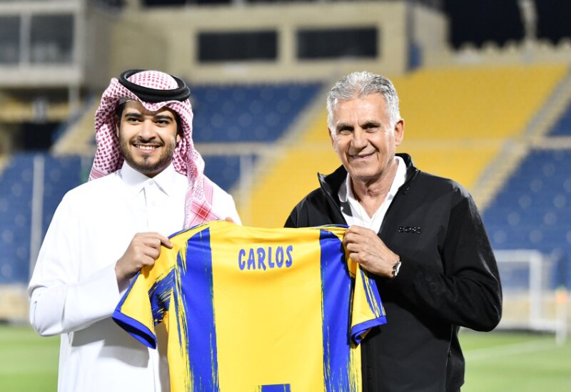 کارلوس کیروش به تمرین الغرافه رفت