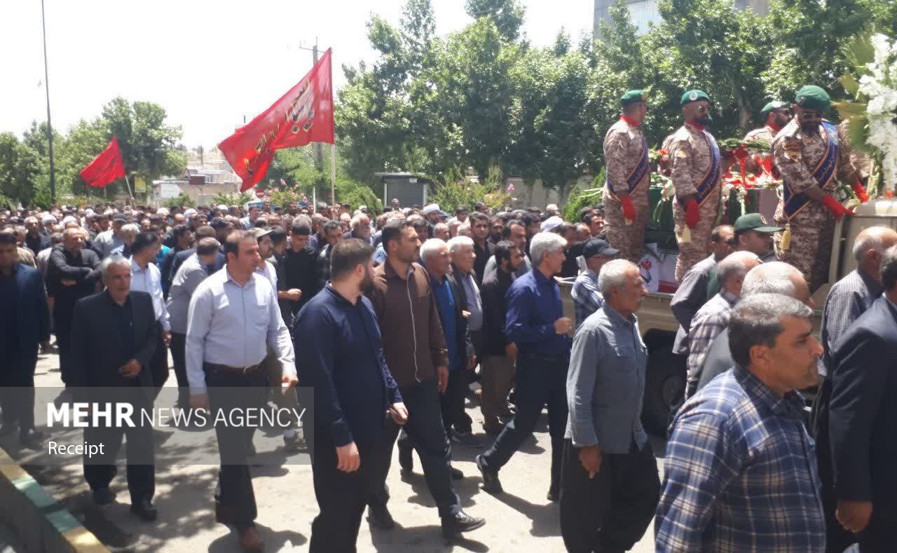کامیاران میزبان تشییع پیکر سردار شهید قباد الفتی