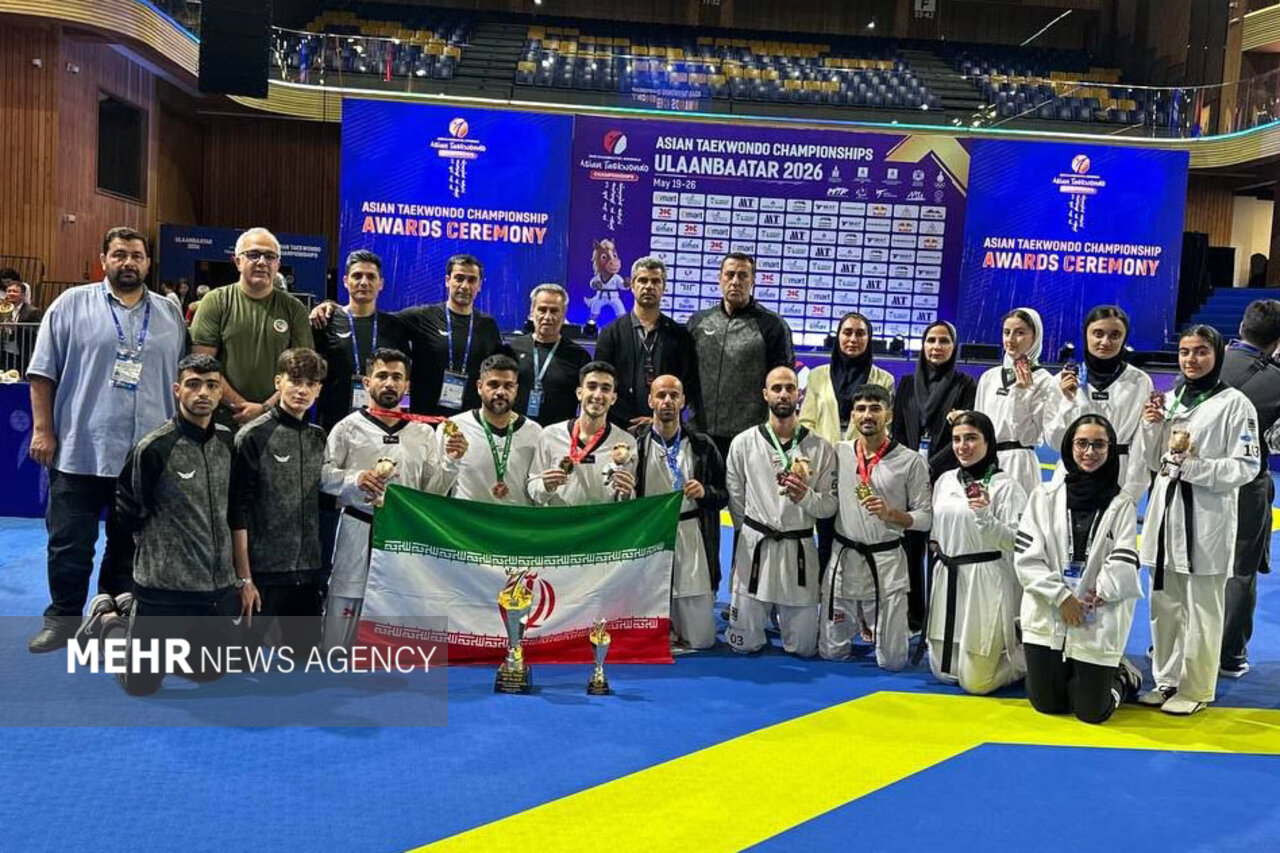 کسب سه مدال طلا، دو نقره و پنج مدال برنز برای تکواندوکاران ایران