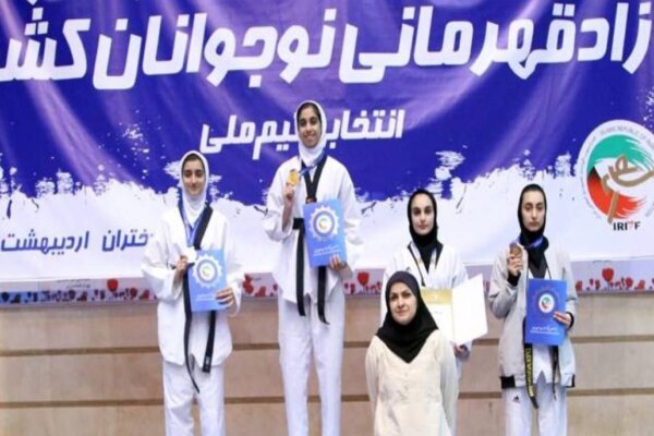 کسب مدال برنز نوجوانان کشور توسط بانوی تکواندوکارکردستانی