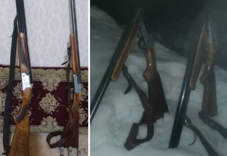 کشف و ضبط دو قبضه سلاح شکاری از متخلفان پیش از شروع شکار در زریبار