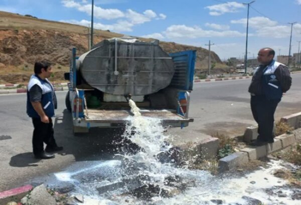 کشف و معدوم سازی ۲۰۰۰ لیتر شیر خام آلوده و غیر قابل مصرف درسنندج