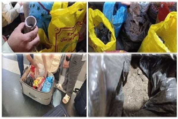 کشف ۱۰۰ کیلو خاک طلا و نقره توسط پلیس راه آهن