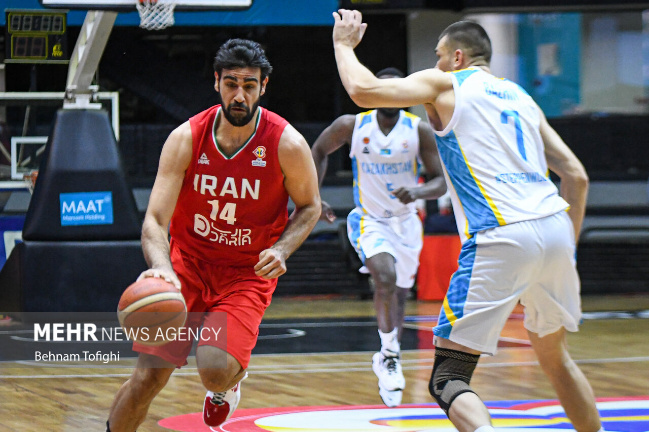 کمک قزاقستان به بسکتبال ایران با شکست برابر چین