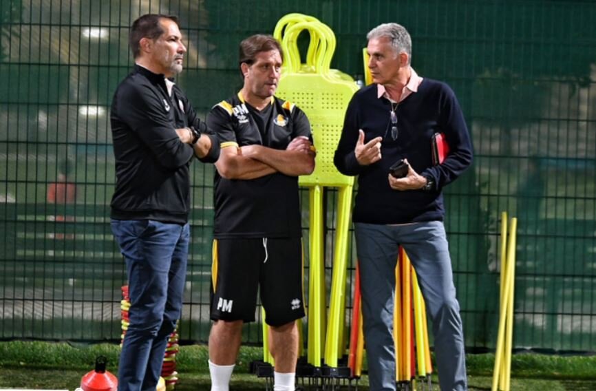 کیروش دوباره به تمرین الغرافه رفت/تحریم الاهلی با مدافعا ایران!