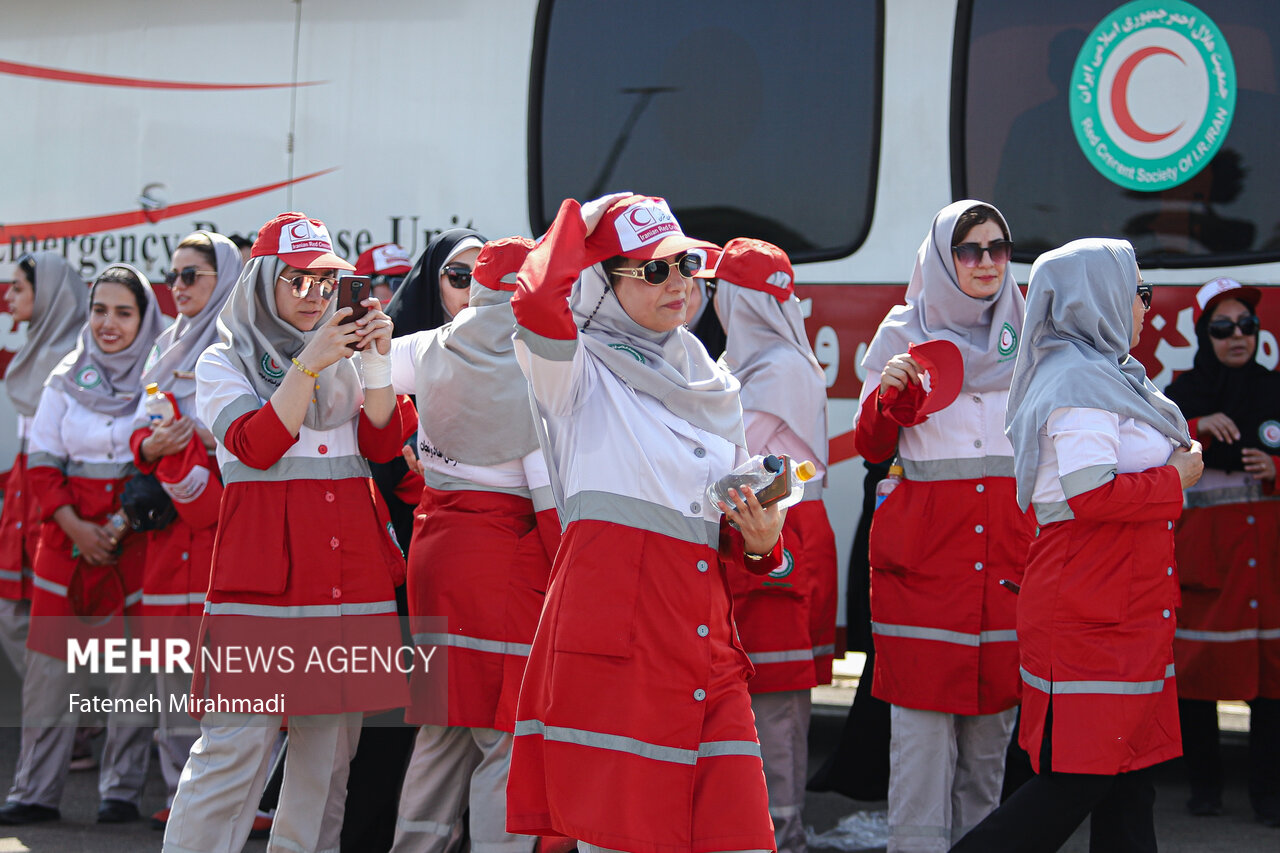 گزینش اعضای واکنش سریع بانوان توانای جمعیت هلال‌احمر استان تهران