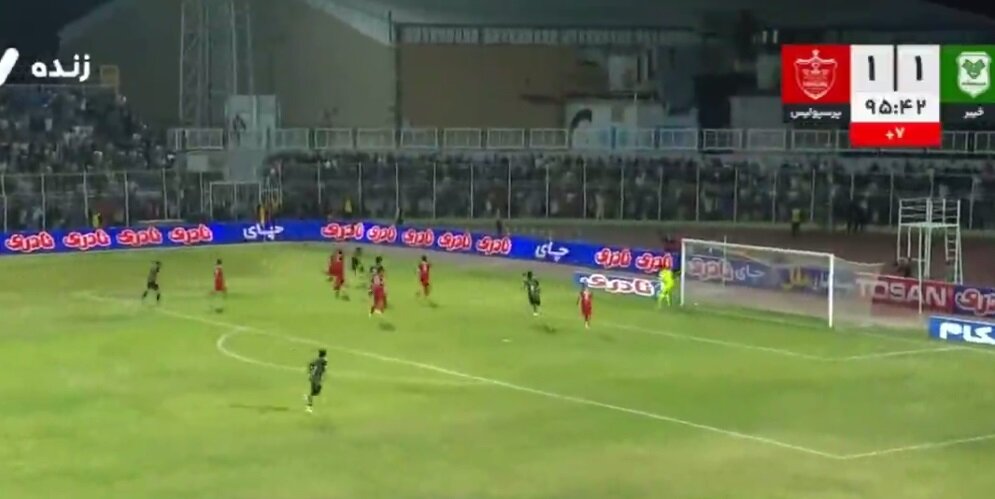 گل دوم خیبر به پرسپولیس