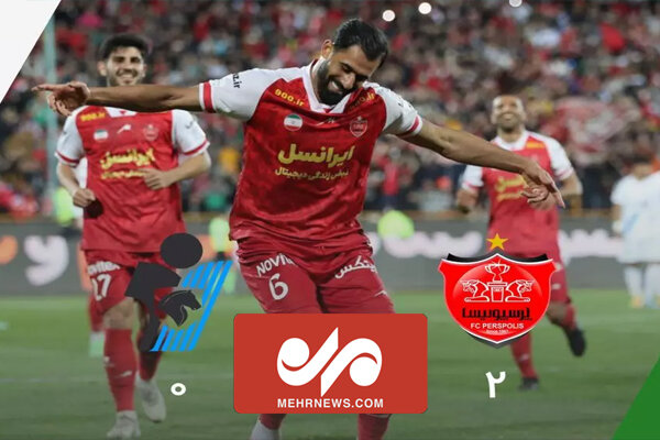 گلهای پرسپولیس به پیکان در هفته بیست و یکم لیگ برتر فوتبال ایران