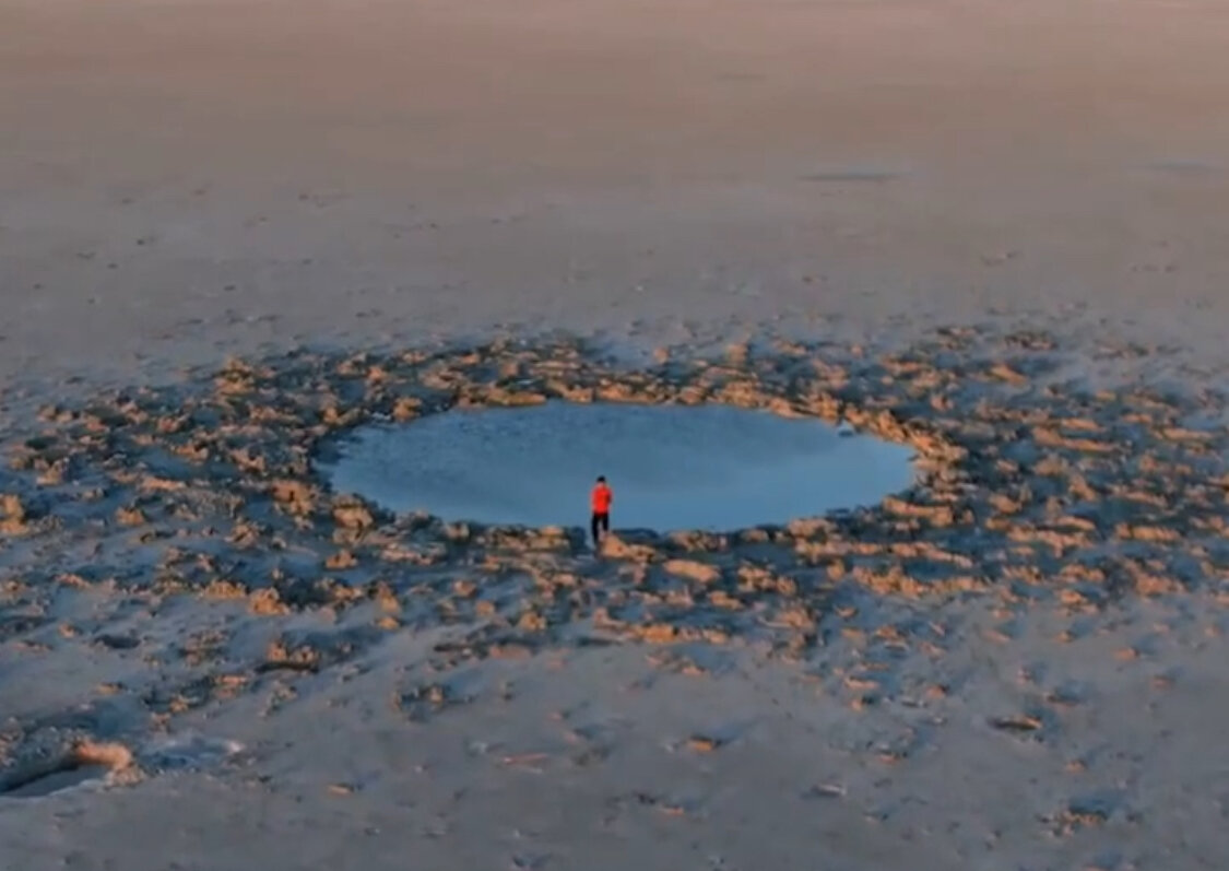 گودال مرموز دریاچه ارومیه ظهور چشمه جدید آب های زیرزمینی است