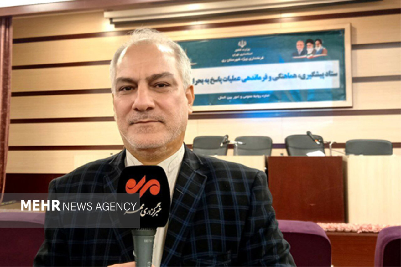 یزدی مهر: مانور تمامعیار مدیریت بحران در جنوب تهران برگزار میشود