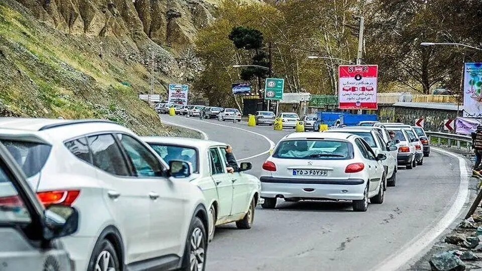 یک‌طرفه شدن جاده چالوس از ساعت ۱۱:۳۰ صبح امروز