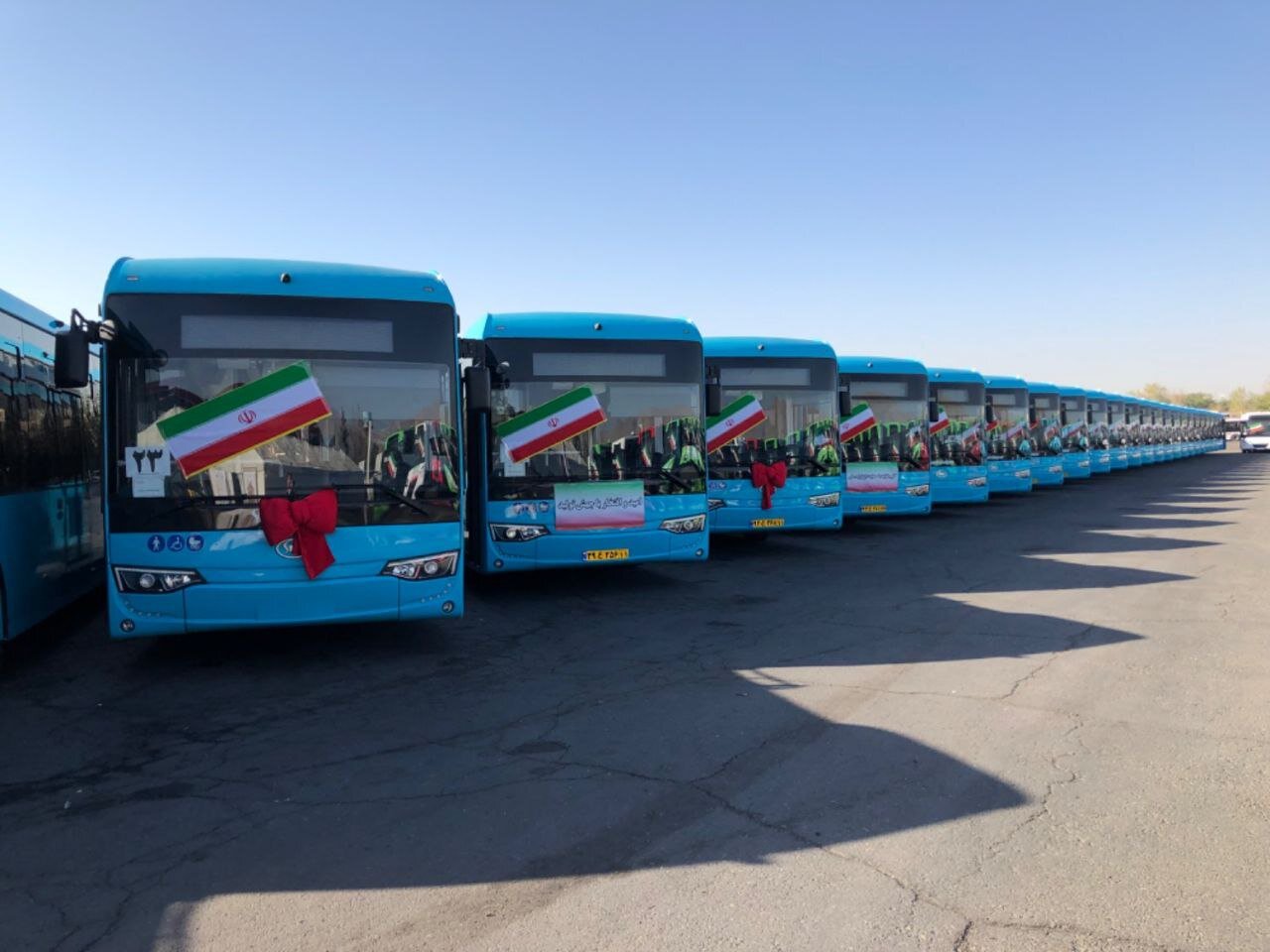 ۱۰۰ دستگاه اتوبوس جدید به تهران رسید+ فیلم