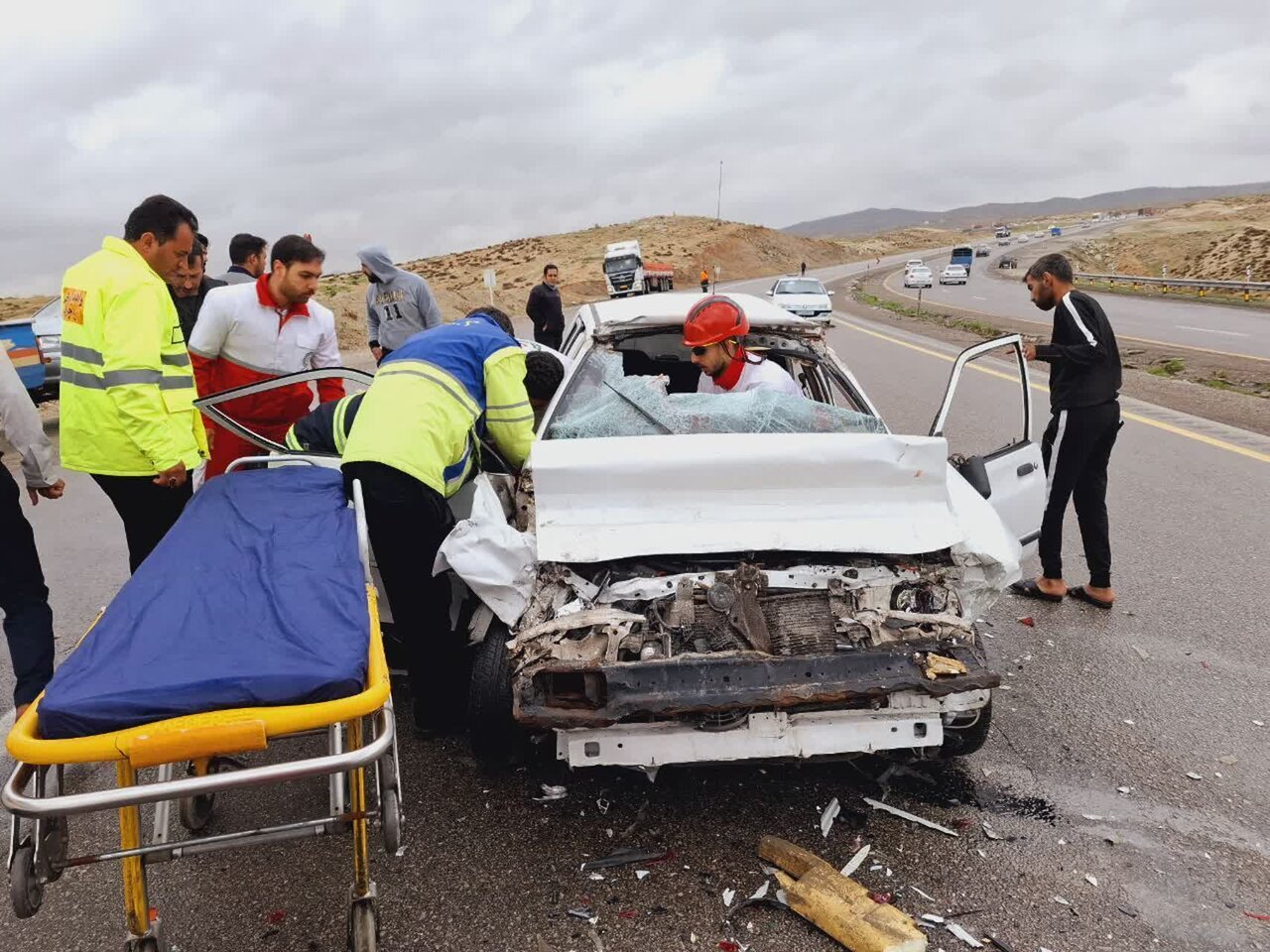 ۱۴ نفر در اثر دو فقره تصادف در آذربایجان غربی مصدوم‌شدند