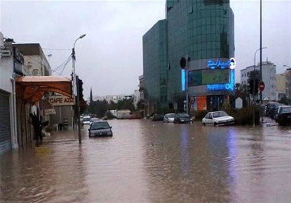 ۴ کشته در پی سیل در تونس