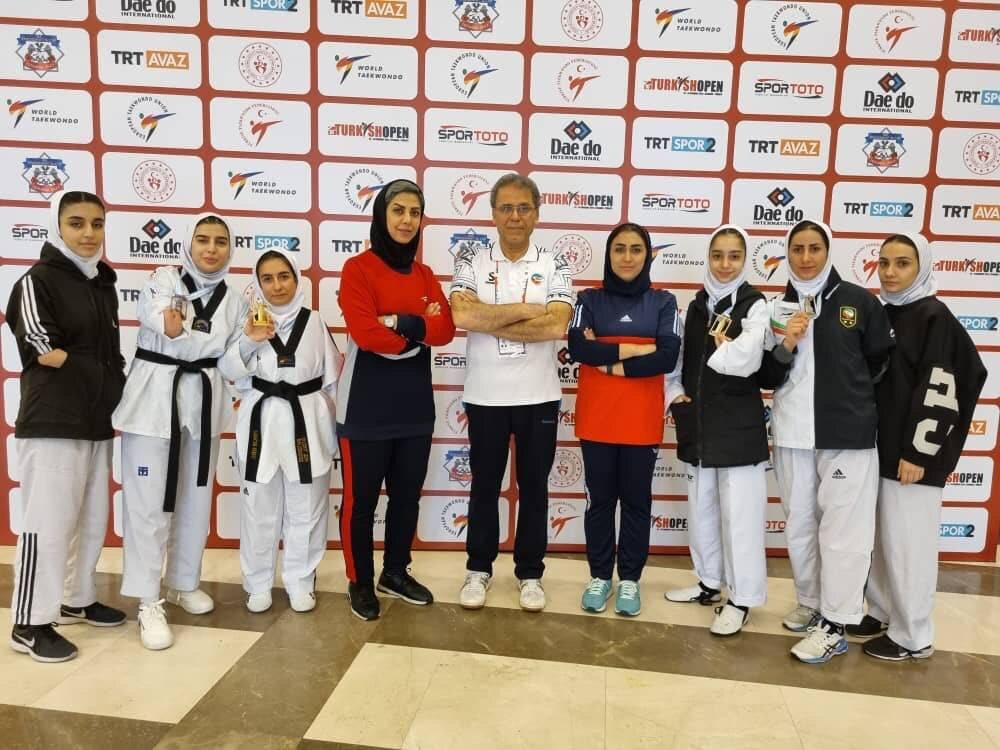 ۵ مدال برای بانوان پاراتکواندوکار در رقابتهای آزادترکیه