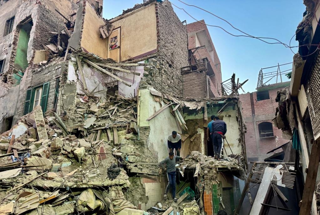 ۸ کشته در پی ریزش ساختمان در مصر