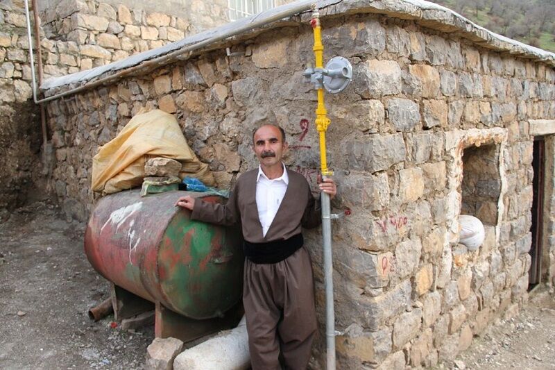 ۸۸ روستای کردستان سال گذشته به شبکه سراسری گاز طبیعی متصل شد