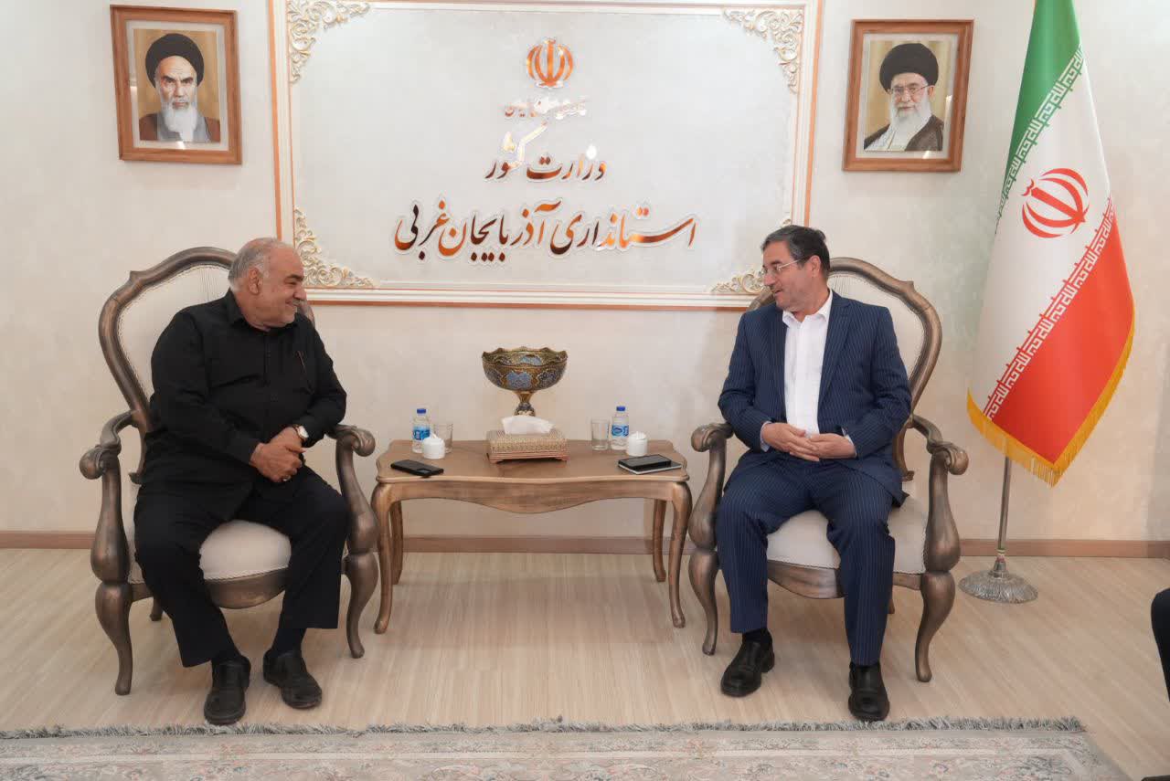 دیدار معاون وزیر راه و مدیرعامل شرکت ساخت و توسعه زیربناهای حمل‌ونقل کشور با استاندار آذربایجان‌غربی