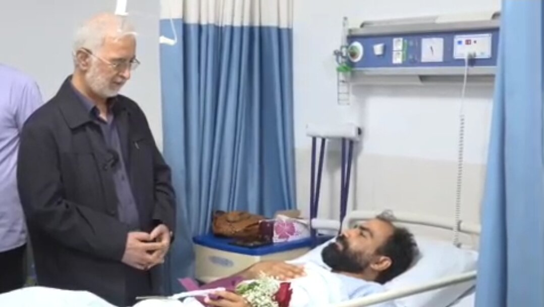وزیر کشور از مجروحان پلیس در جنگ ۱۲ روزه عیادت کرد