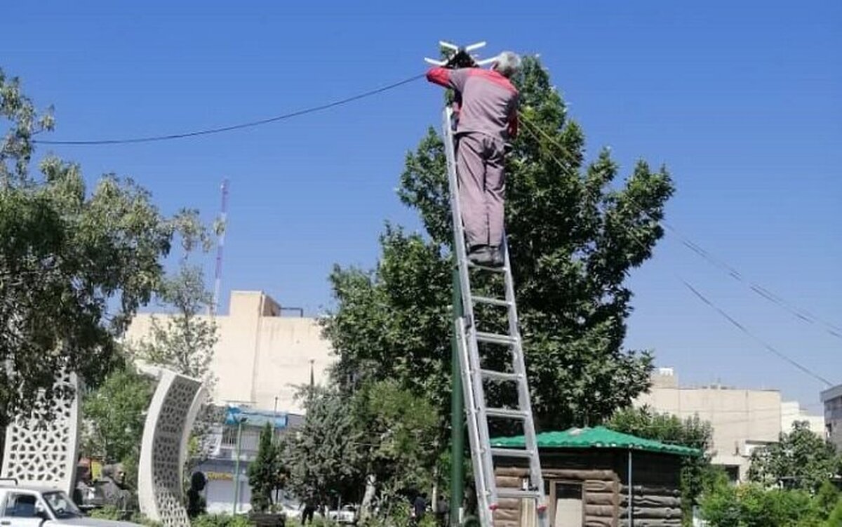 رفع خاموشی بوستان‌های منطقه ۱۴