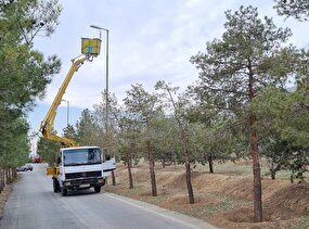 پایش روشنایی ۹۰ بوستان منطقه ۲۲