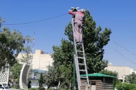 رفع خاموشی بوستان‌های منطقه ۱۴