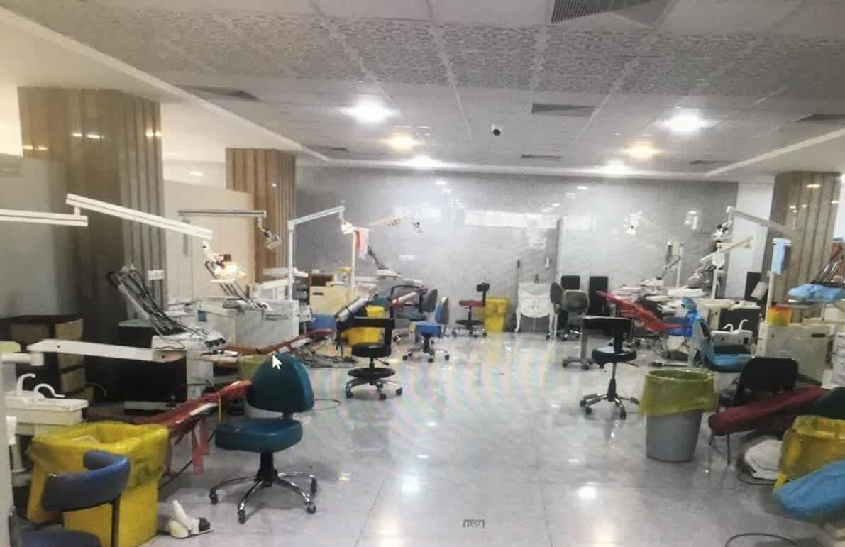 پلمب بزرگ‌ترین کلینیک دندانپزشکی غیرمجاز در کرمانشاه