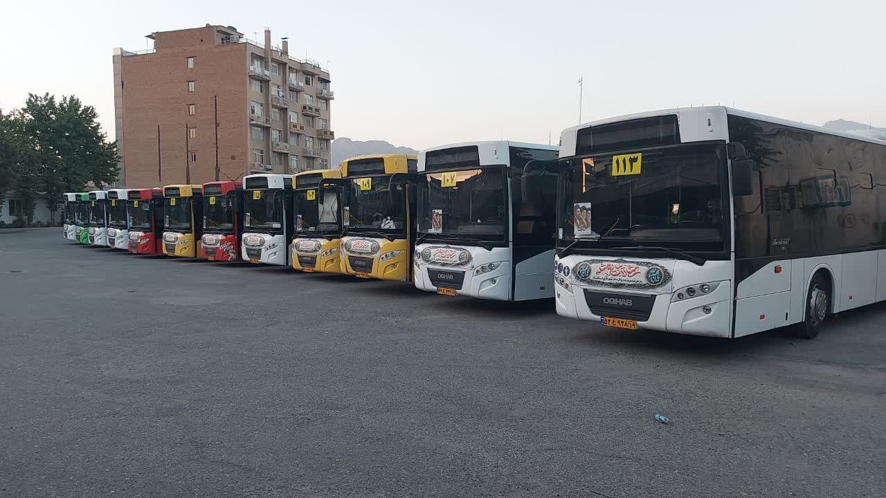 اعزام اولین گروه ناوگان حمل و نقل مسافر شهرداری کرمانشاه به مرز خسروی